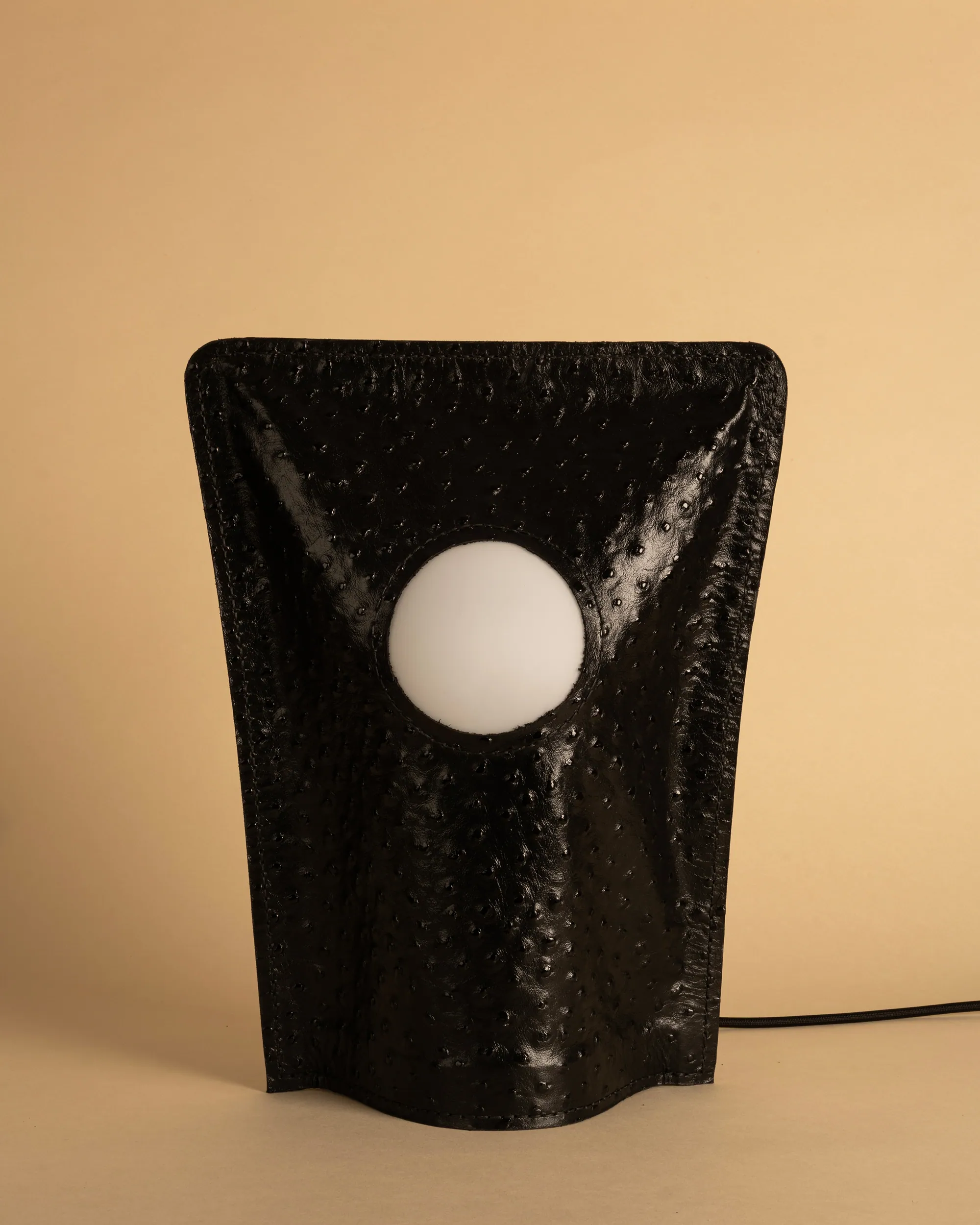 Plico, Black Ostrich, unlit